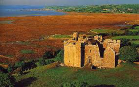 Weobly Castle on The Gower which you can visit from Lothlorien Cottage in south Wales