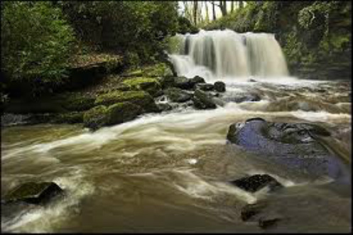 Sgwd Isaf Waterfall near Lothlorien Cottage Self Catering holiday home in south Wales