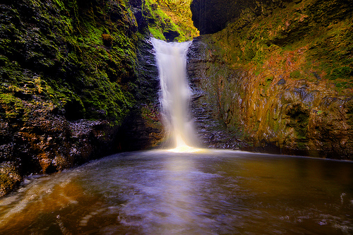 Nant Fwdd Falls near Lothlorien Cottage 4 star holiday home in South Wales