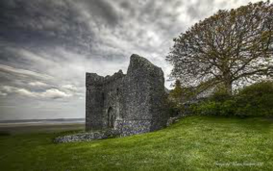Landimore Castle on The Gower close to Lothlorien Holiday home in south Wales and brecon Beacons