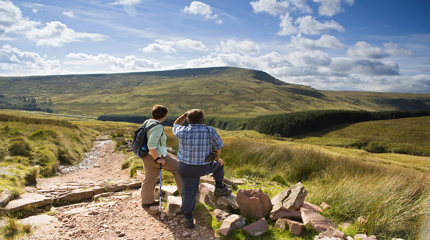 Self Catering Accommodation for walking holidays in the Brecon Beacons National Park, Wales 